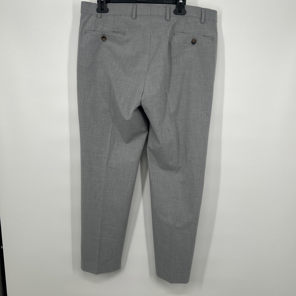 Lauren Ralph Lauren Mens Light Gray Stretch Dress Pants 36x30 Flat Front Slacks - Picture 4 of 7